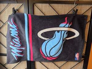 NBA Miami Heat 2-Side Basketball Bench Towel Vice City Nights Towel